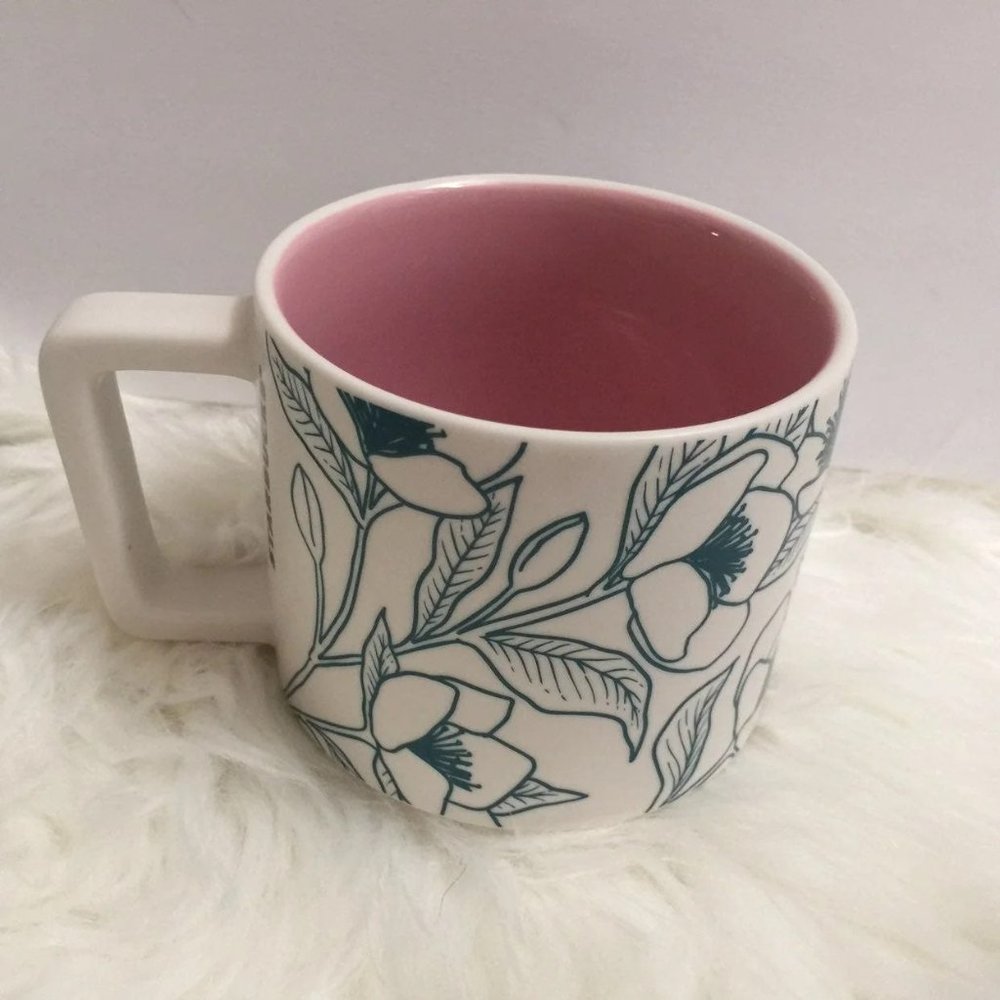 ♡NWOT Starbucks Rare Flower Ceramic Coffee Tea Mug